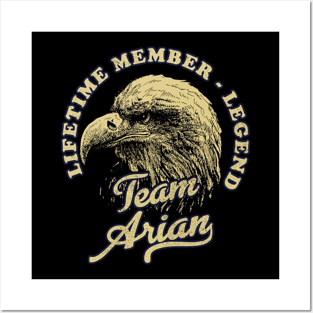 Arian Name - Lifetime Member Legend - Eagle Wall Art by Stacy Peters Art